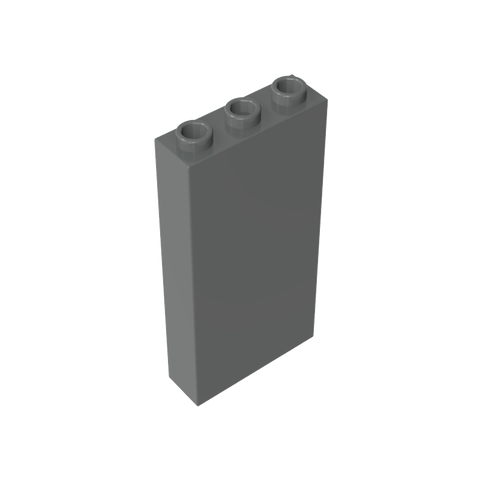 Gobricks,Brick 1 x 3 x 5 without Side Supports,3755