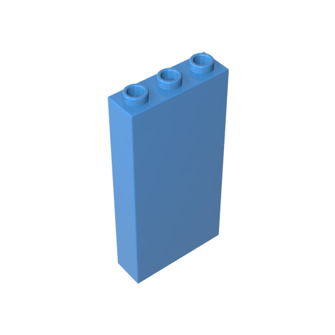 Gobricks,Brick 1 x 3 x 5 without Side Supports,3755