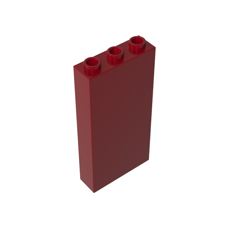 Gobricks,Brick 1 x 3 x 5 without Side Supports,3755