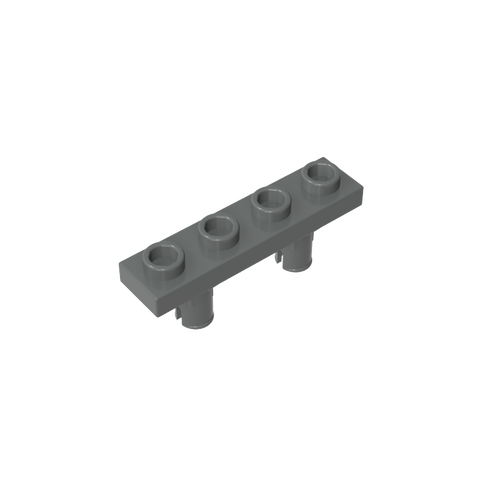 Gobricks,1x4 bottom with double hitch,68382