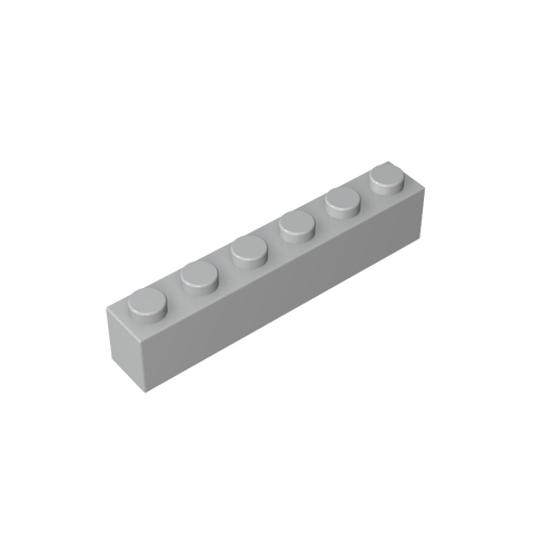 Gobricks,Brick 1 x 6 without Bottom Tubes,3067