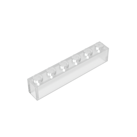 Gobricks,Brick 1 x 6 without Bottom Tubes,3067