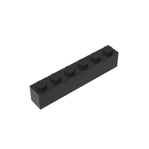 Gobricks,Brick 1 x 6 without Bottom Tubes,3067