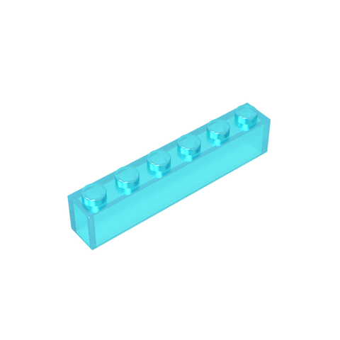 Gobricks,Brick 1 x 6 without Bottom Tubes,3067
