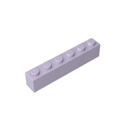 Gobricks,Brick 1 x 6 without Bottom Tubes,3067