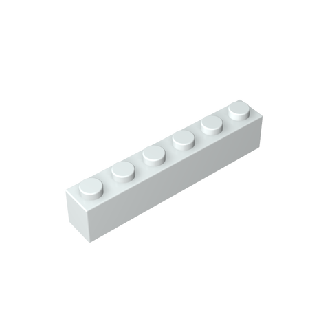 Gobricks,Brick 1 x 6 without Bottom Tubes,3067