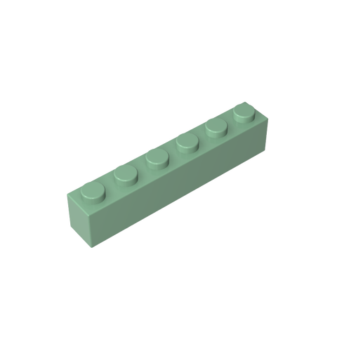 Gobricks,Brick 1 x 6 without Bottom Tubes,3067