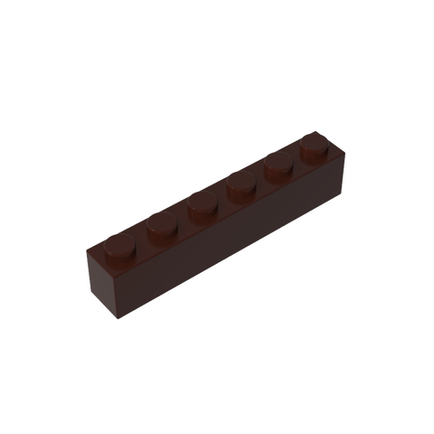 Gobricks,Brick 1 x 6 without Bottom Tubes,3067