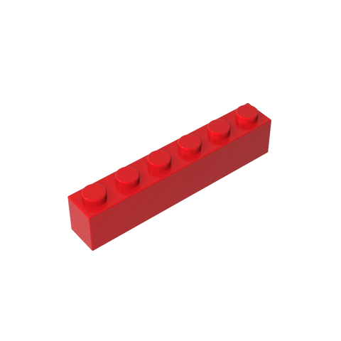 Gobricks,Brick 1 x 6 without Bottom Tubes,3067