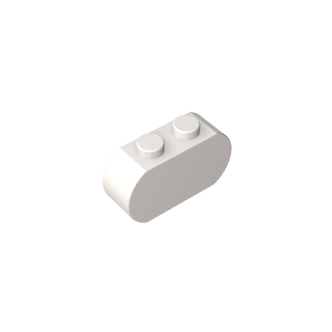 Gobricks,Brick Curved 3 x 1 with Round Ends,35477