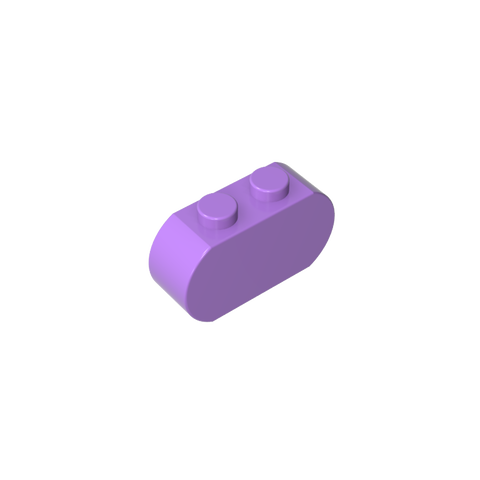 Gobricks,Brick Curved 3 x 1 with Round Ends,35477