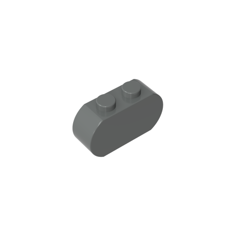 Gobricks,Brick Curved 3 x 1 with Round Ends,35477
