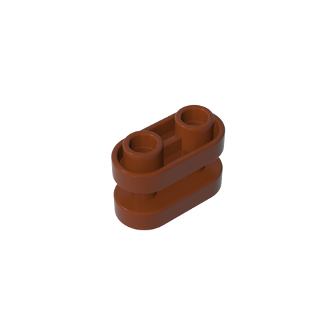Gobricks,Brick Special 1 x 2 Rounded with Center Bars,77808