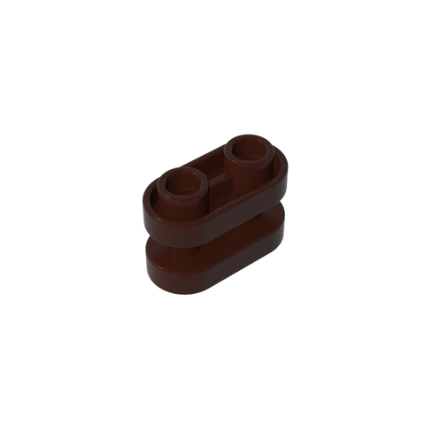 Gobricks,Brick Special 1 x 2 Rounded with Center Bars,77808