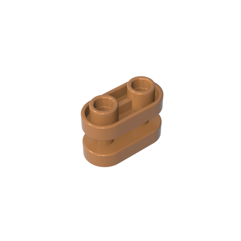 Gobricks,Brick Special 1 x 2 Rounded with Center Bars,77808