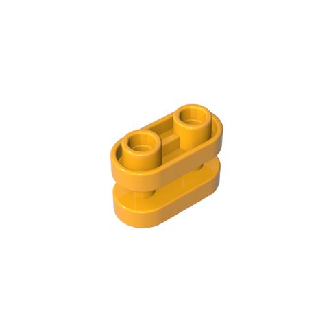 Gobricks,Brick Special 1 x 2 Rounded with Center Bars,77808