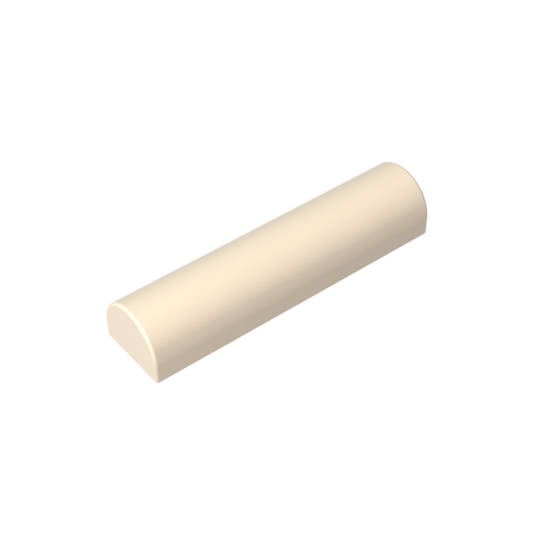 Gobricks,Brick Curved 1 x 4 x 2/3 Double Curved Top, No Studs,79756