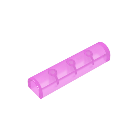 Gobricks,Brick Curved 1 x 4 x 2/3 Double Curved Top, No Studs,79756