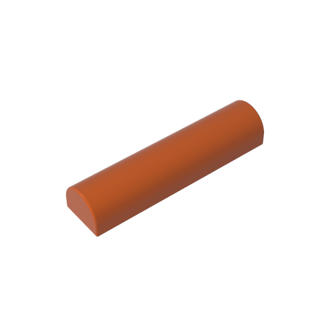 Gobricks,Brick Curved 1 x 4 x 2/3 Double Curved Top, No Studs,79756
