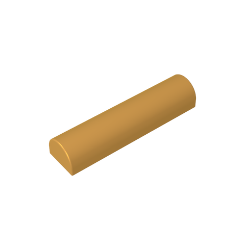 Gobricks,Brick Curved 1 x 4 x 2/3 Double Curved Top, No Studs,79756
