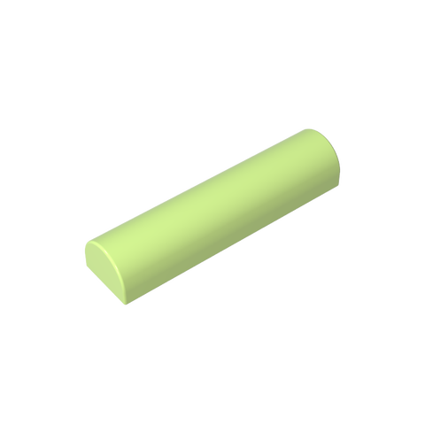 Gobricks,Brick Curved 1 x 4 x 2/3 Double Curved Top, No Studs,79756