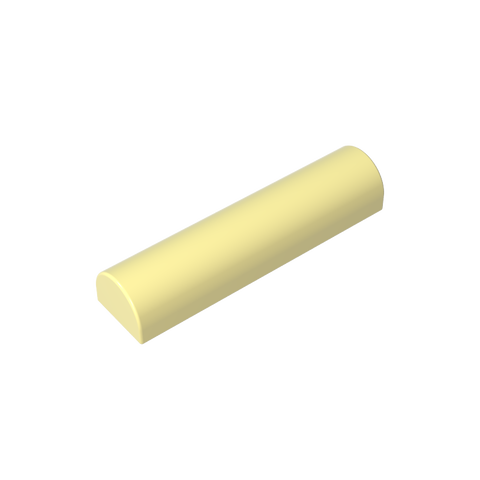 Gobricks,Brick Curved 1 x 4 x 2/3 Double Curved Top, No Studs,79756