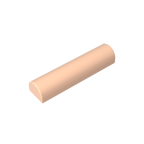 Gobricks,Brick Curved 1 x 4 x 2/3 Double Curved Top, No Studs,79756