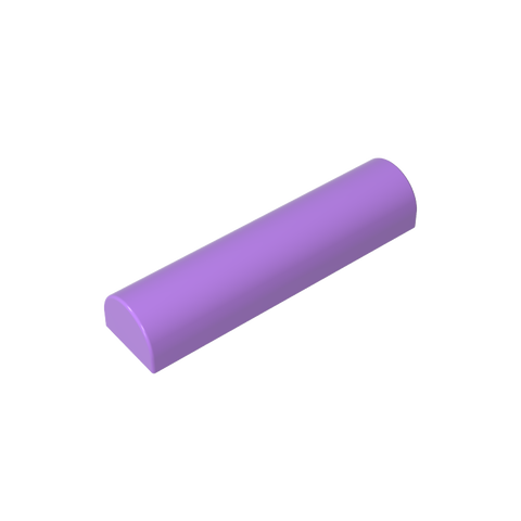 Gobricks,Brick Curved 1 x 4 x 2/3 Double Curved Top, No Studs,79756