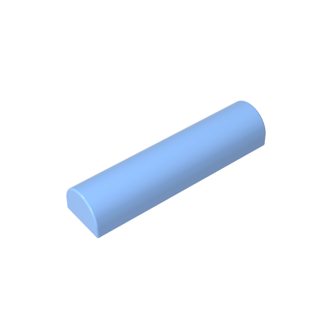 Gobricks,Brick Curved 1 x 4 x 2/3 Double Curved Top, No Studs,79756