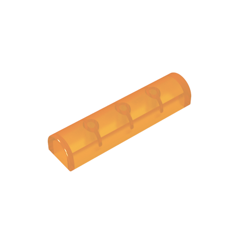 Gobricks,Brick Curved 1 x 4 x 2/3 Double Curved Top, No Studs,79756