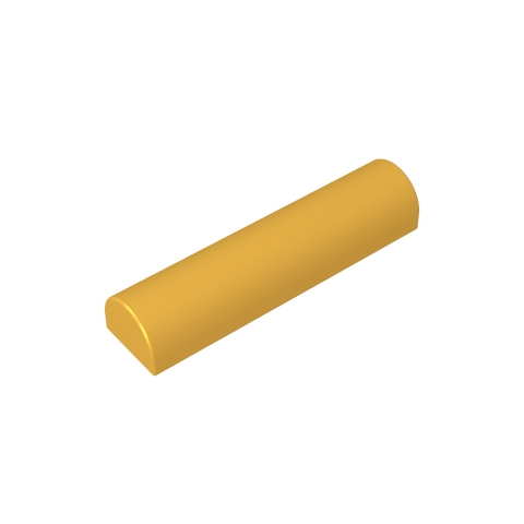 Gobricks,Brick Curved 1 x 4 x 2/3 Double Curved Top, No Studs,79756