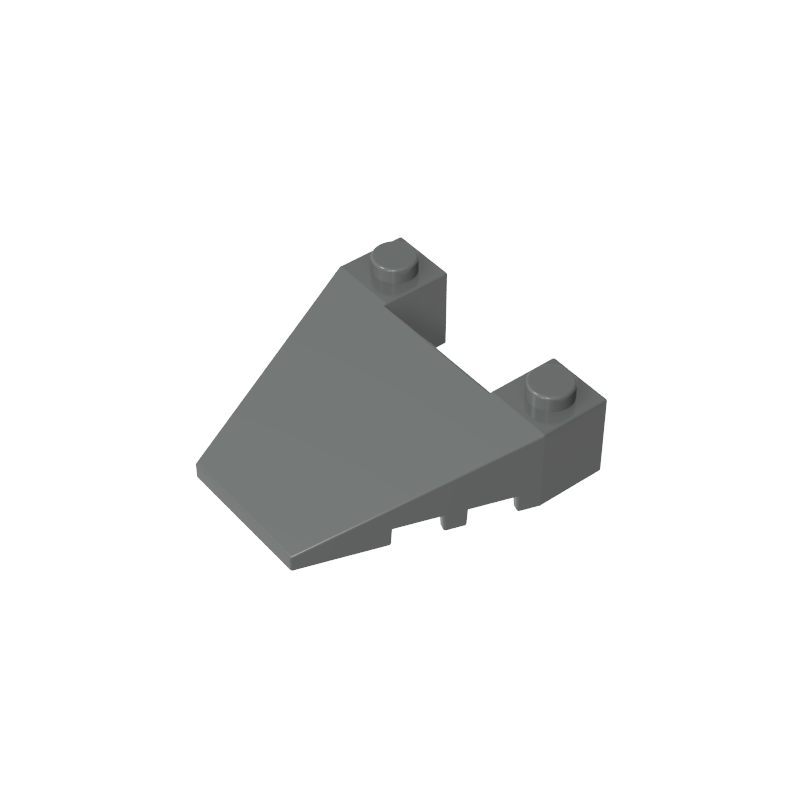 Gobricks,Wedge Sloped 4 x 4 Taper, with Stud Notches,93348