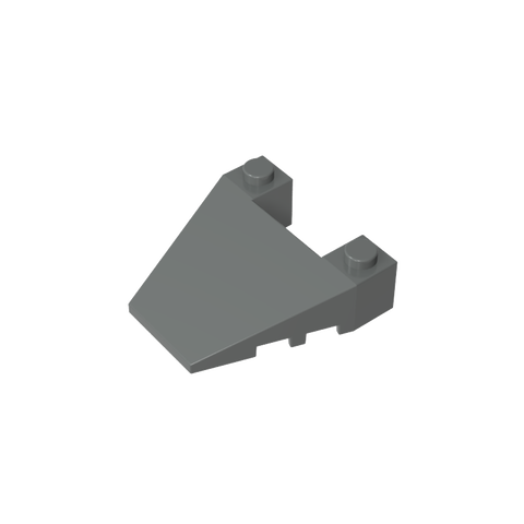 Gobricks,Wedge Sloped 4 x 4 Taper, with Stud Notches,93348