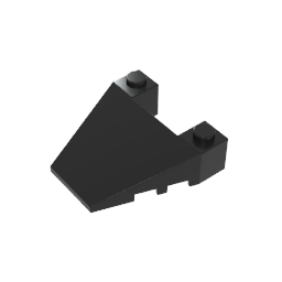 Gobricks,Wedge Sloped 4 x 4 Taper, with Stud Notches,93348