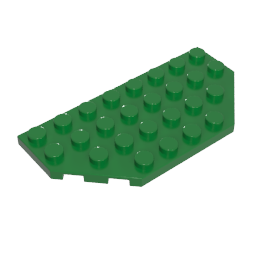 Gobricks,Wedge Plate 4 x 8 Cut Corners,68297