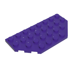Gobricks,Wedge Plate 4 x 8 Cut Corners,68297