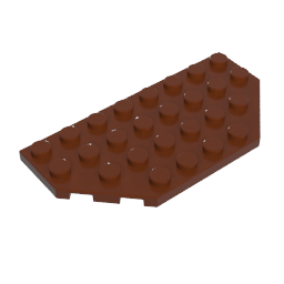 Gobricks,Wedge Plate 4 x 8 Cut Corners,68297