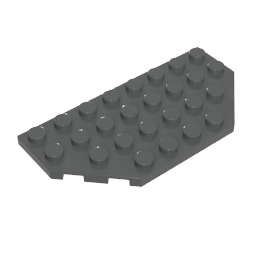 Gobricks,Wedge Plate 4 x 8 Cut Corners,68297