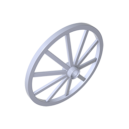 Gobricks,Wheel Wagon Giant (56mm D., 7 studs Dia.),33212