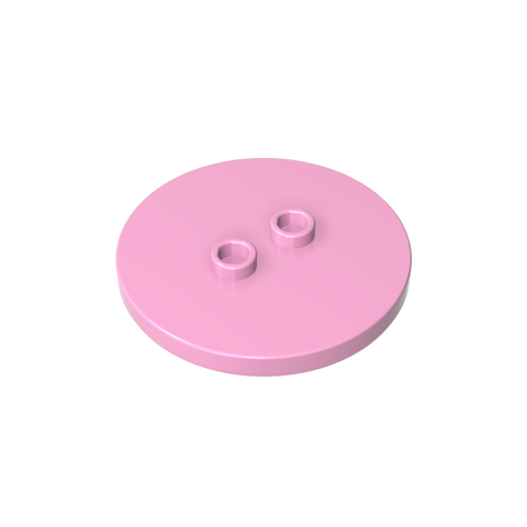 Gobricks,Plate Special Round 4 x 4 with 2 Studs [Plain],32627