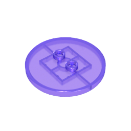 Gobricks,Plate Special Round 4 x 4 with 2 Studs [Plain],32627