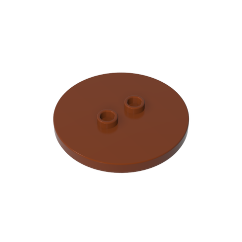 Gobricks,Plate Special Round 4 x 4 with 2 Studs [Plain],32627
