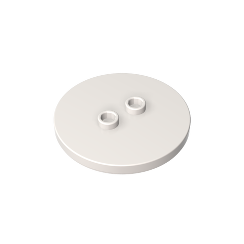 Gobricks,Plate Special Round 4 x 4 with 2 Studs [Plain],32627