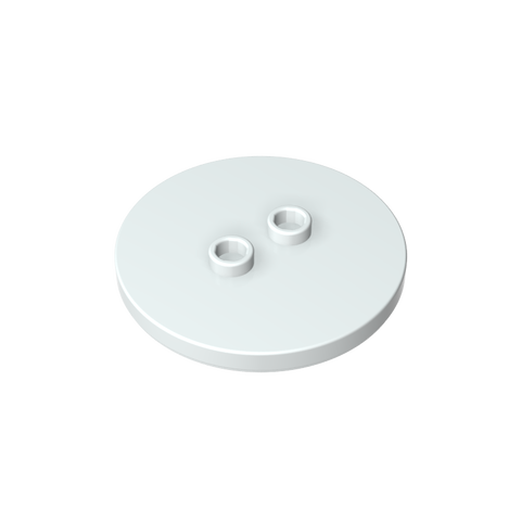 Gobricks,Plate Special Round 4 x 4 with 2 Studs [Plain],32627