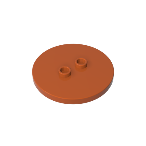 Gobricks,Plate Special Round 4 x 4 with 2 Studs [Plain],32627