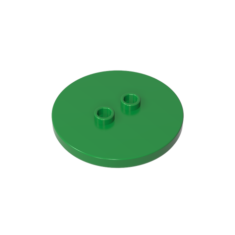 Gobricks,Plate Special Round 4 x 4 with 2 Studs [Plain],32627