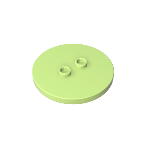 Gobricks,Plate Special Round 4 x 4 with 2 Studs [Plain],32627