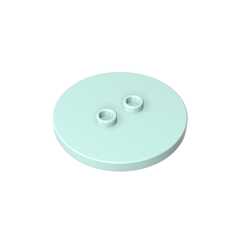 Gobricks,Plate Special Round 4 x 4 with 2 Studs [Plain],32627