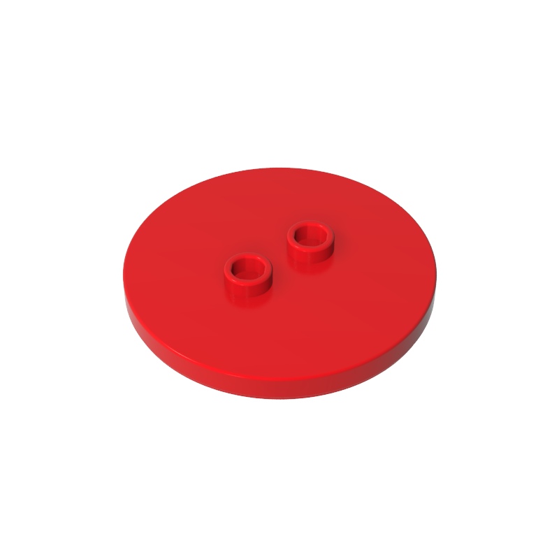 Gobricks,Plate Special Round 4 x 4 with 2 Studs [Plain],32627