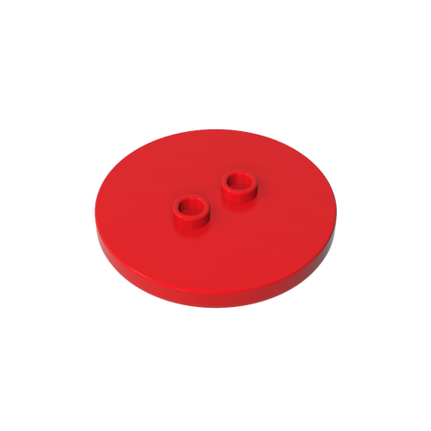 Gobricks,Plate Special Round 4 x 4 with 2 Studs [Plain],32627